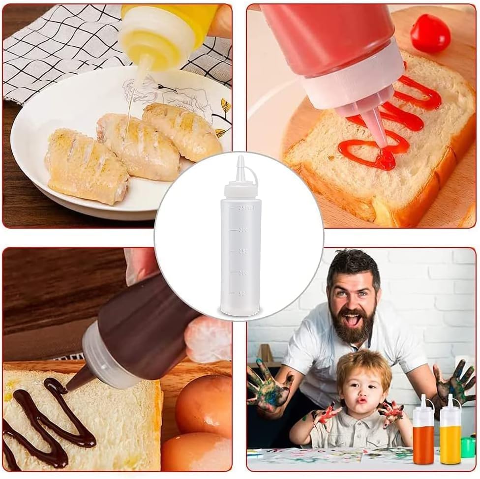 BigdataBetterLife Condiment Squeeze Bottles Set