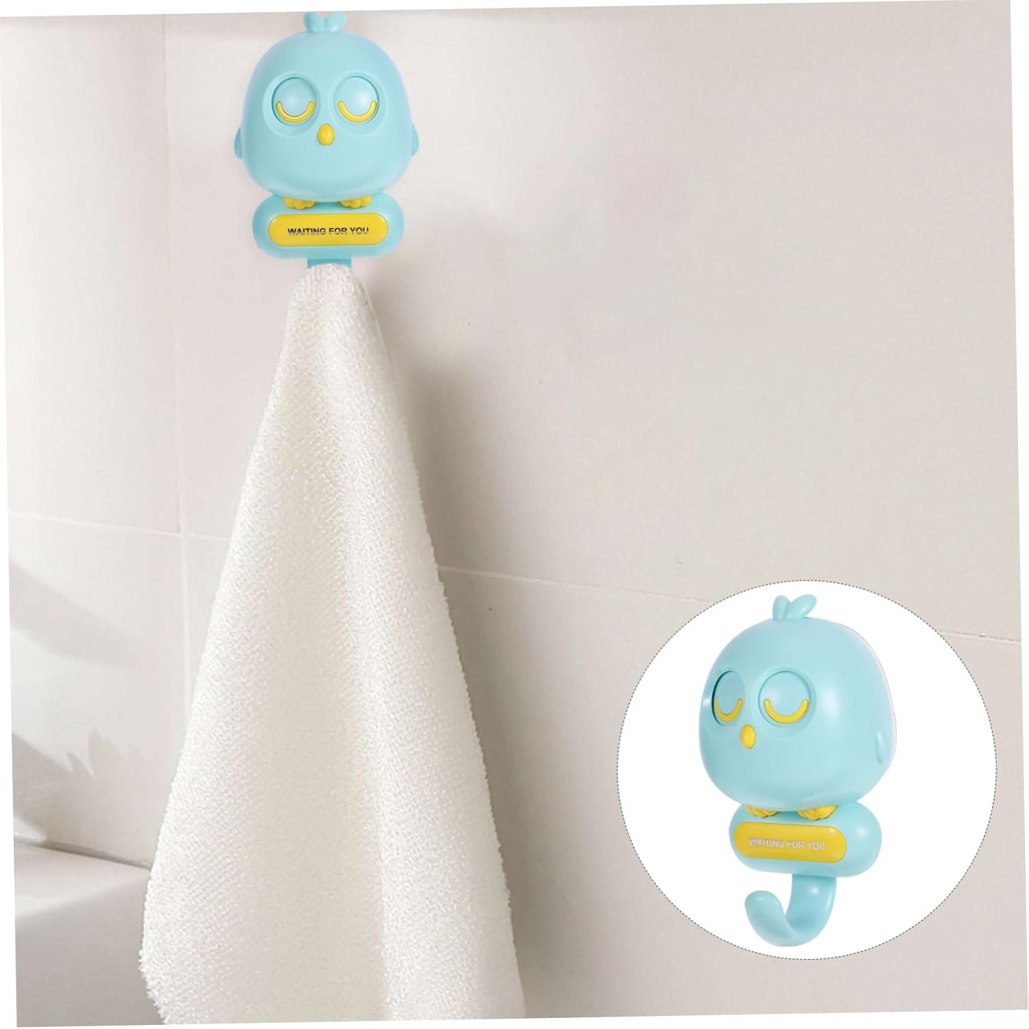 ULTECHNOVO Adorable Cartoon Bird Wall Hooks Key Hangers 1