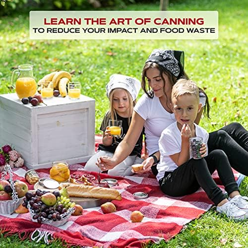 FORJARS Canning Lids with Rings 24Pcs12Sets