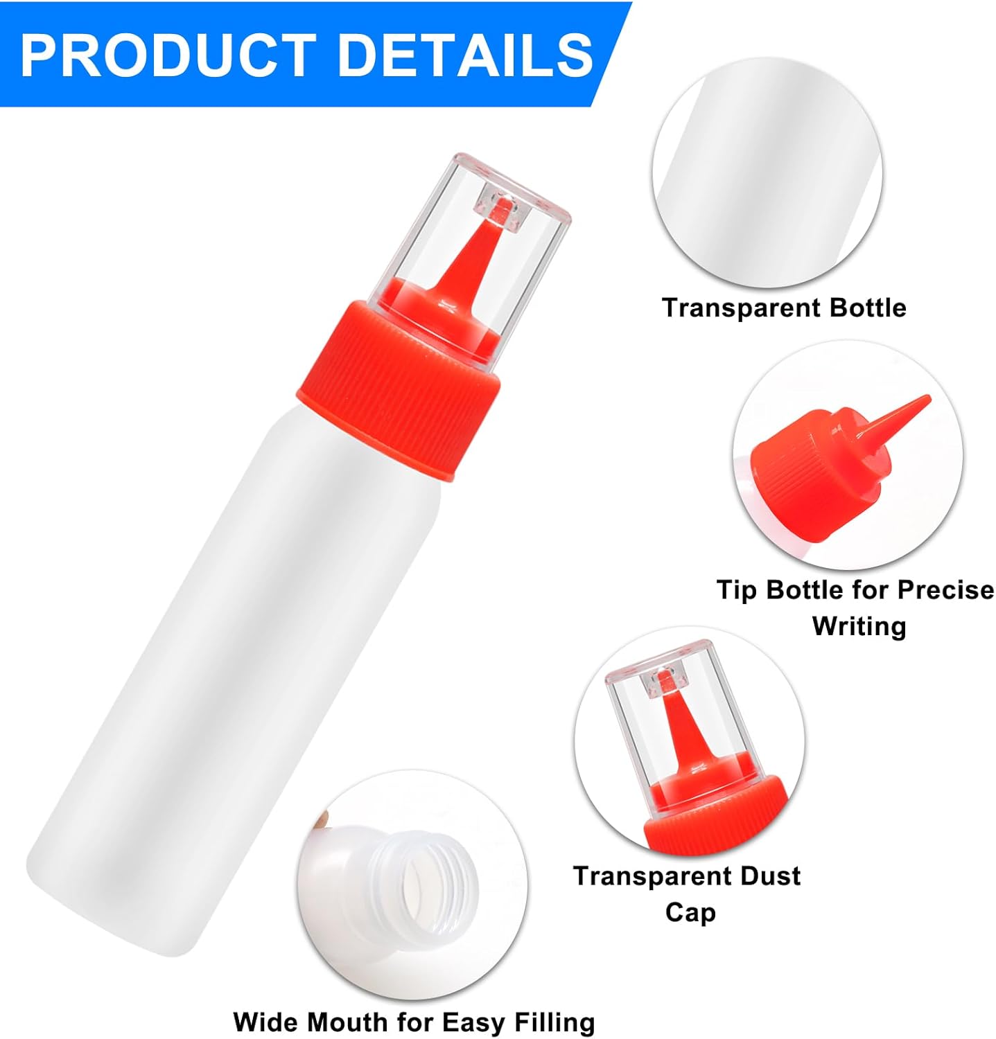 Lenpestia 10 Pcs Cookie Icing Squeeze Bottles Set