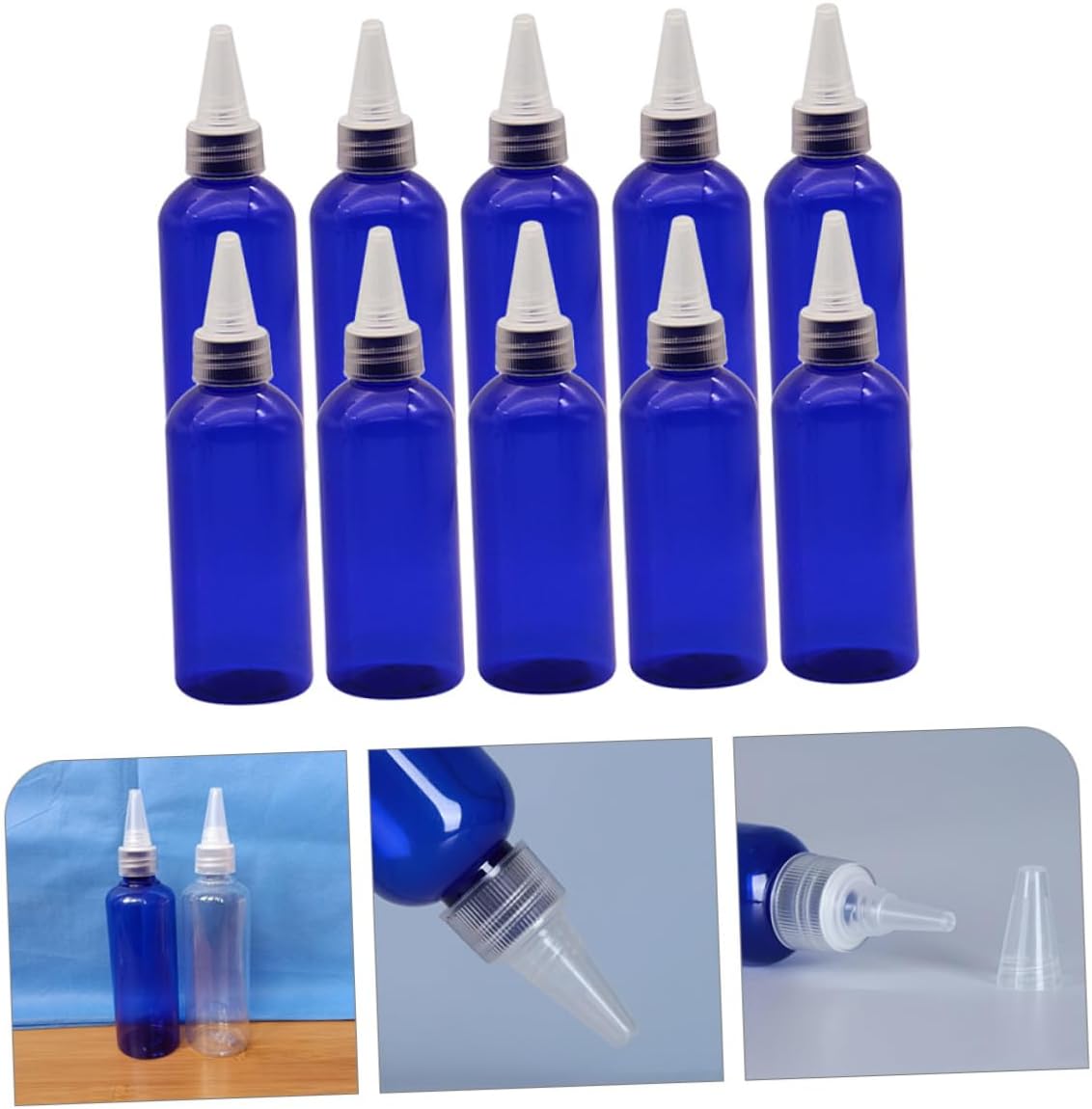 KICHOUSE 10PCS Condiment Squeeze Bottles 250ML