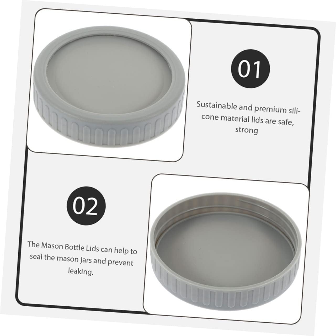 MOLUCKFU Wide Mouth Mason Jar Lid Canning Lids