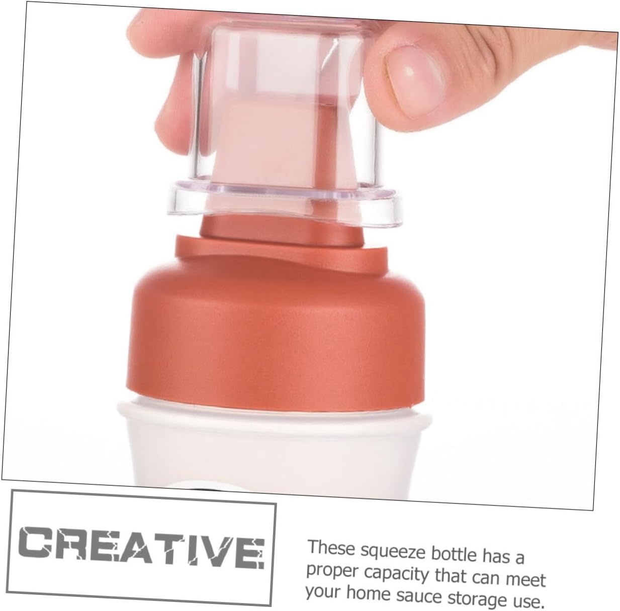 BIUDECO Ketchup Squeeze Bottles 2Pcs Portable Condiment Storage with Scale