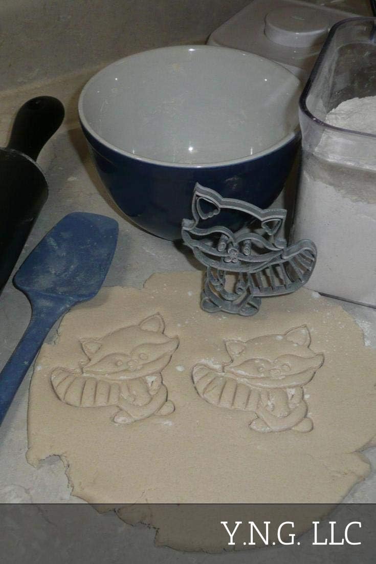 BABY WOODLAND ANIMALS COOKIE CUTTERS - Fox Deer Raccoon Owl Set of 4