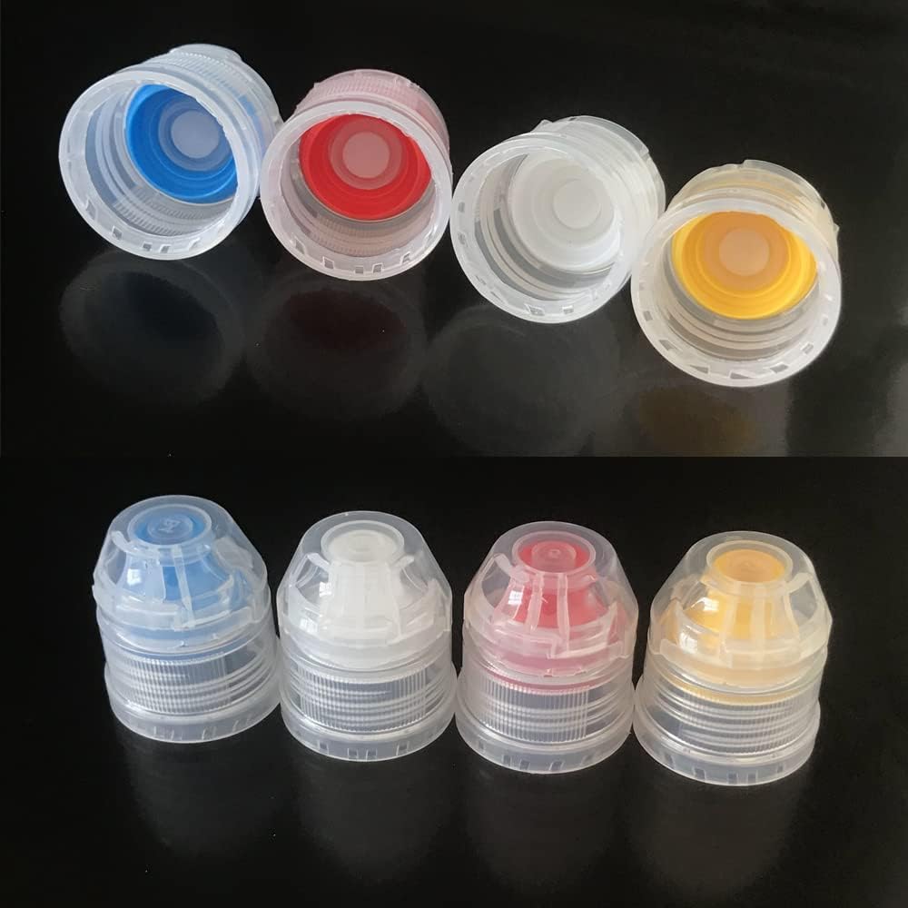 ZAYOIZY 4pcs Mini Honey Squeeze Bottles with Flip Top