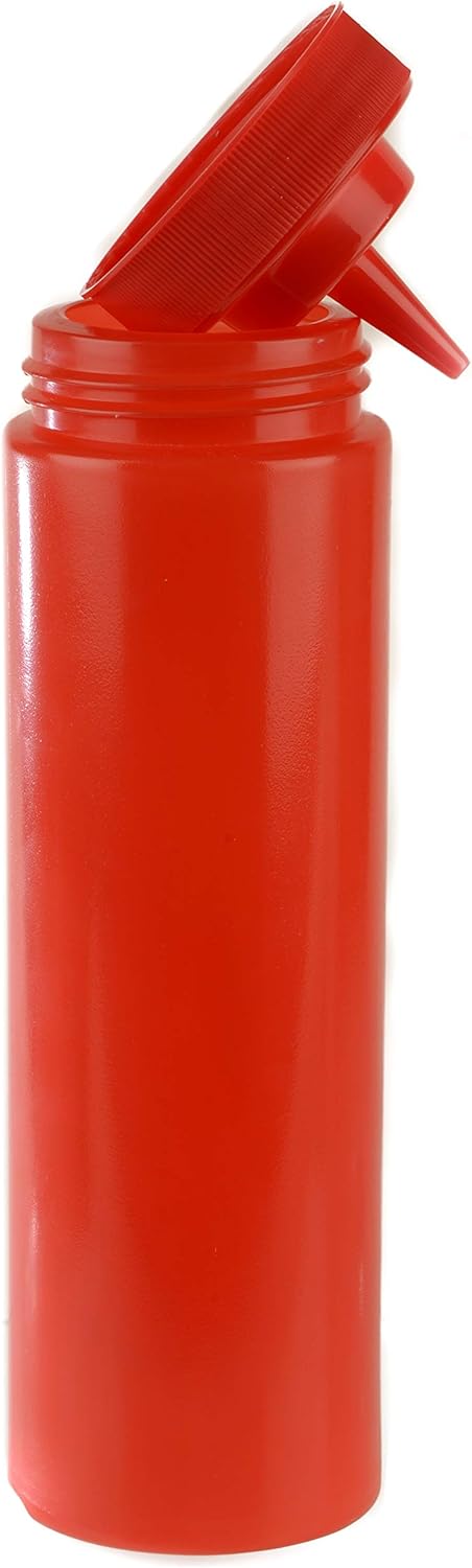8 Pack 24 Oz Red Condiment Squeeze Bottles