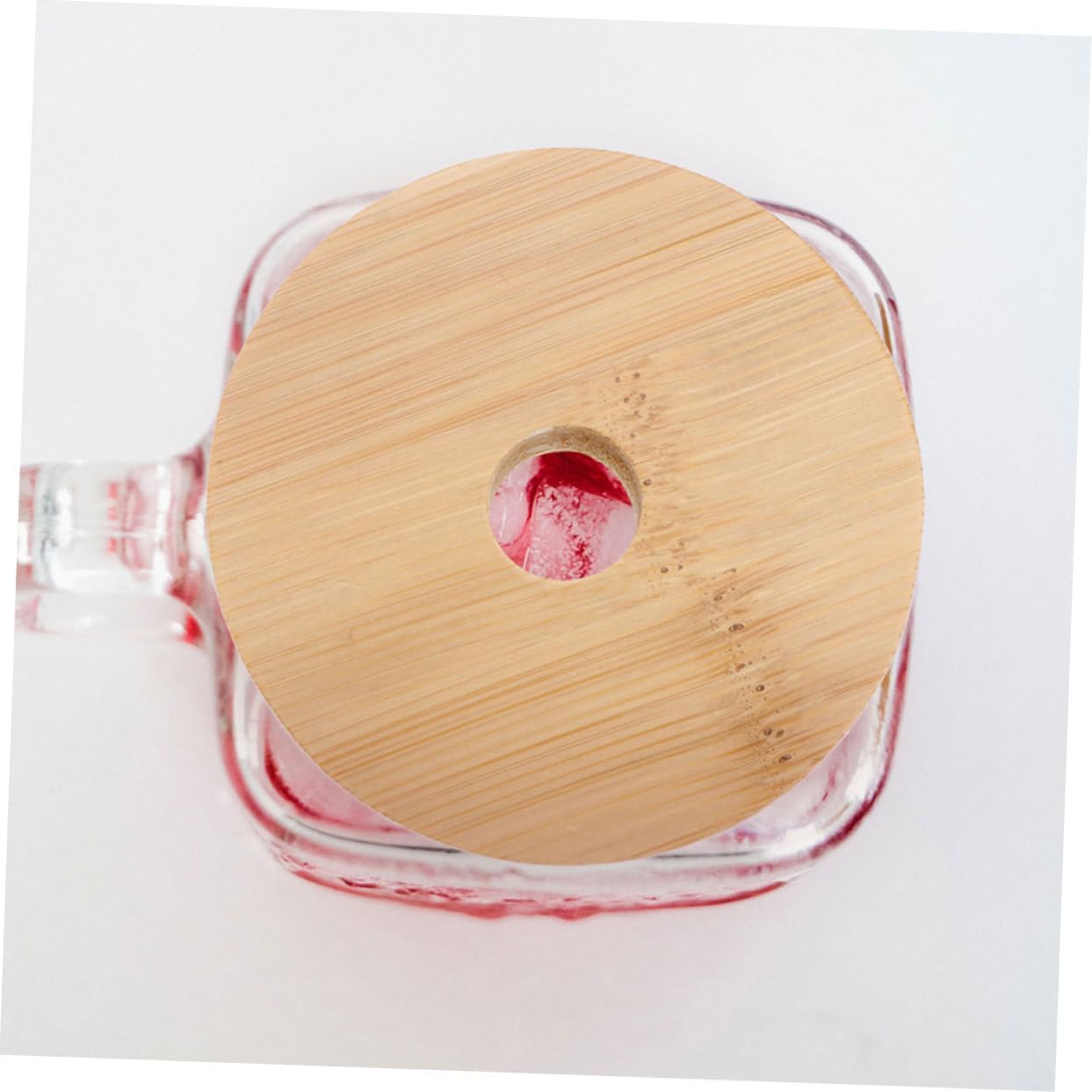 BRIGHTFUFU 6pcs Wooden Replacement Lids for 70MM Mason Jars