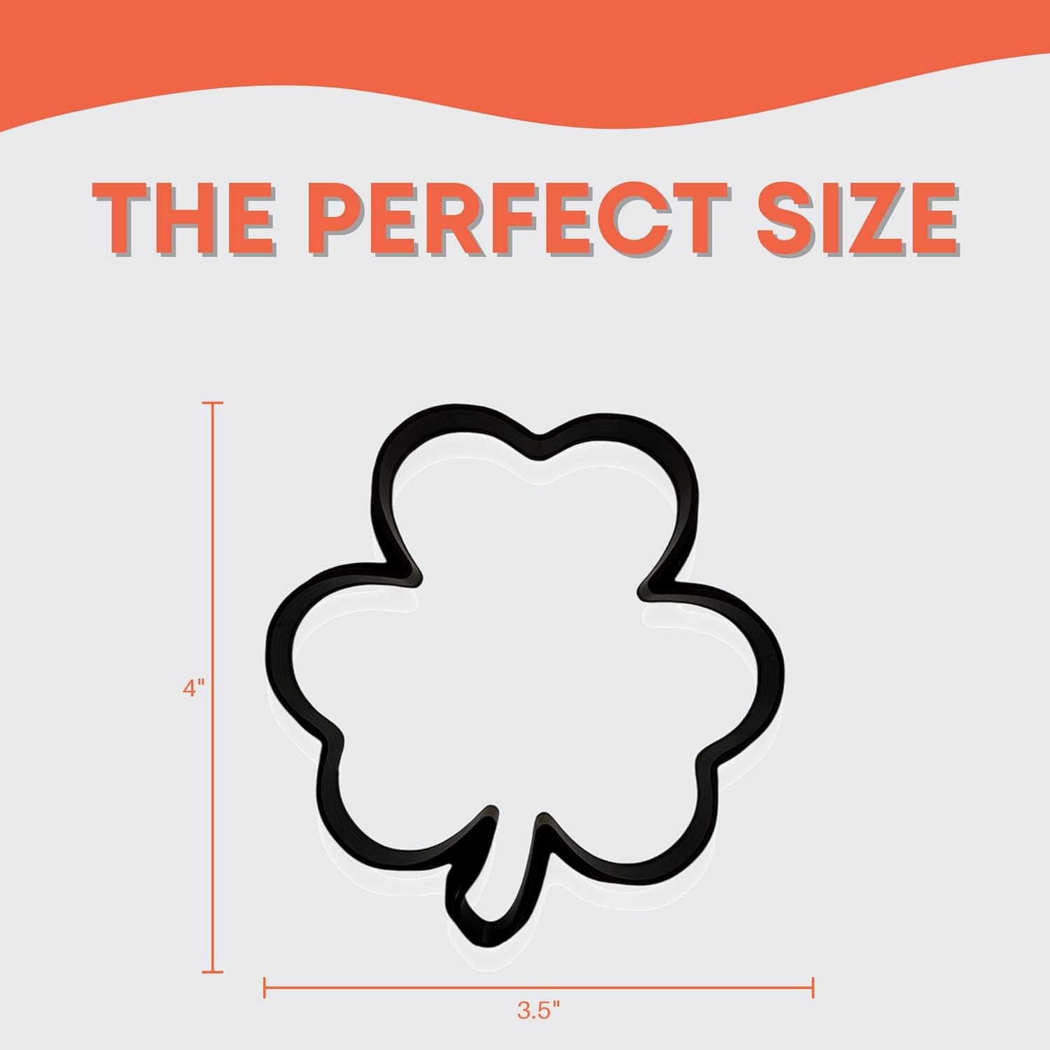 Bundle of Fun Three Leaf Clover Cookie Cutter 35 Inch