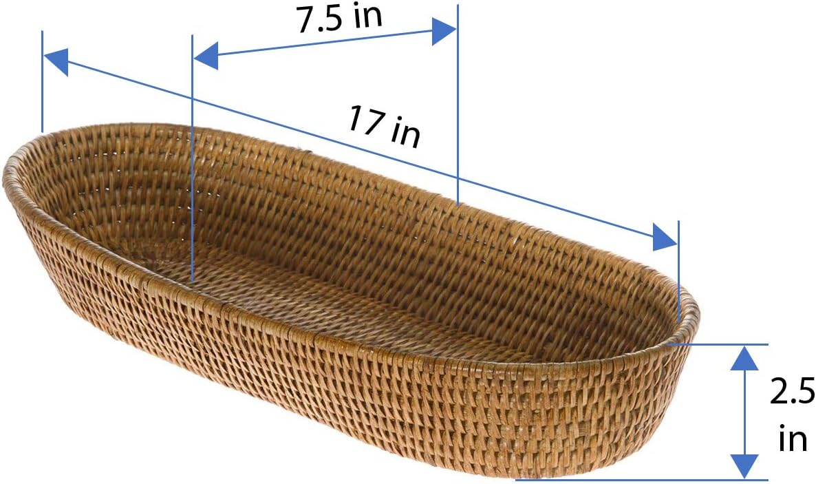 KOUBOO La Jolla Bread Basket Large Honey Brown 1