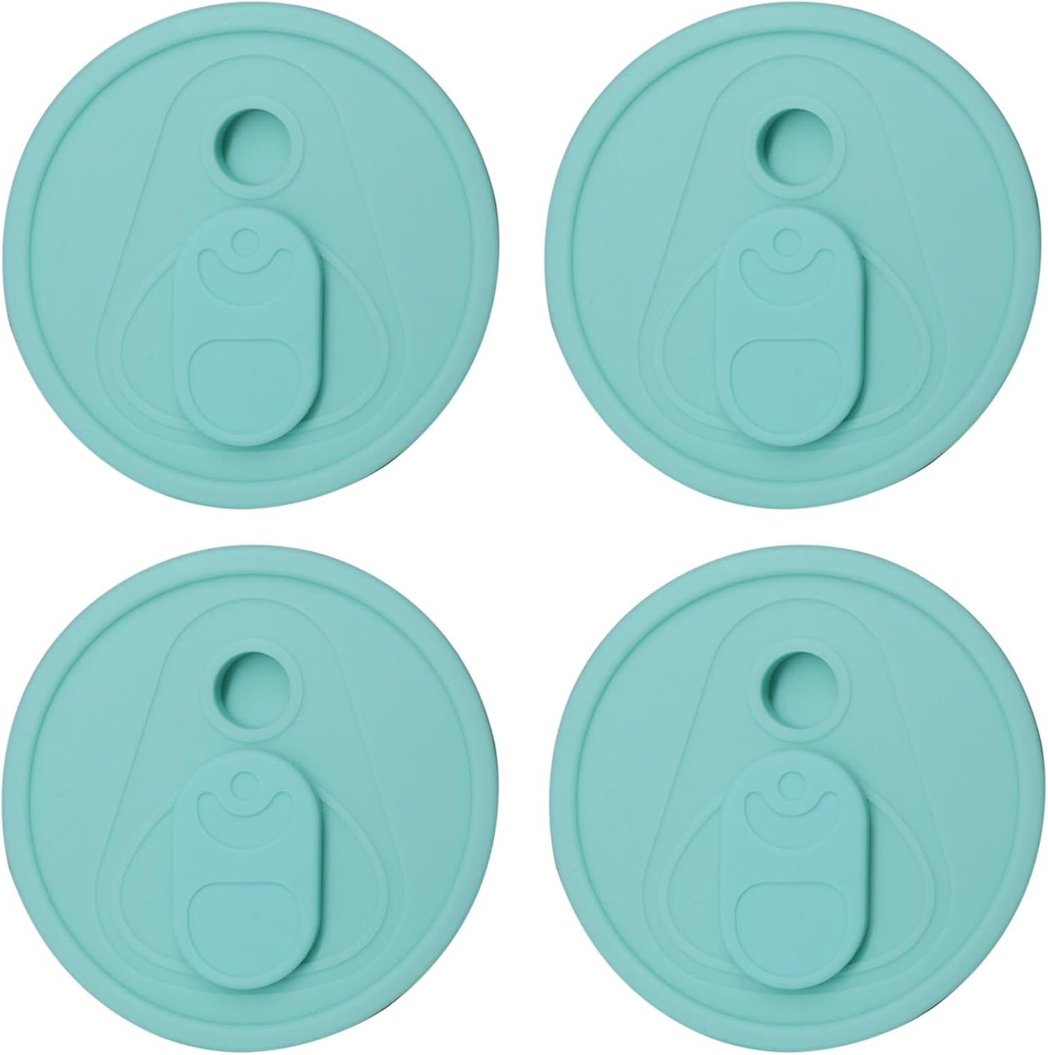4 Pack Silicone Lids for 16OZ 20OZ 24OZ Glass Cups