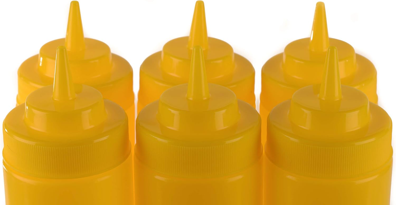 4 Pack 24 Oz BPA Free Condiment Squeeze Bottles 1