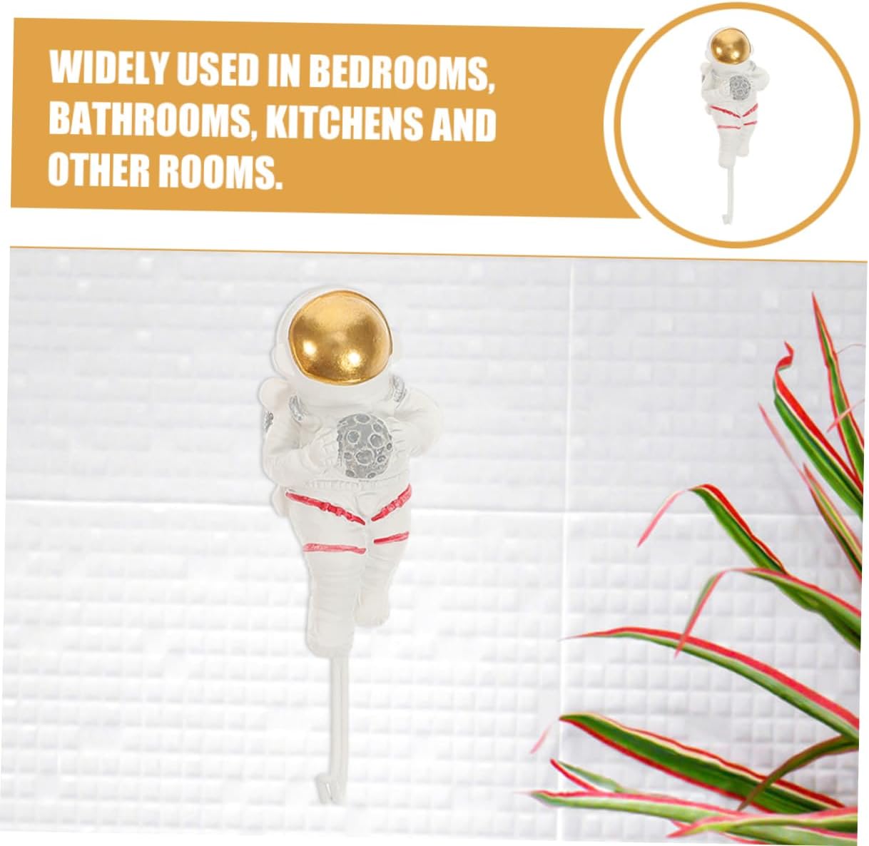 Homoyoyo Space Astronaut Wall Hook Organizer
