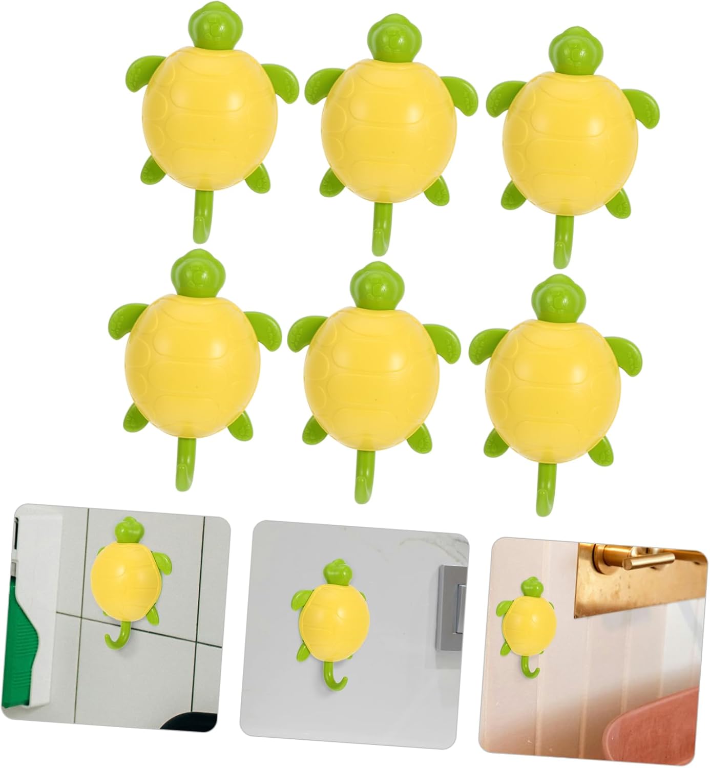 PRETYZOOM 6pcs Cute Animal Hooks for Wall