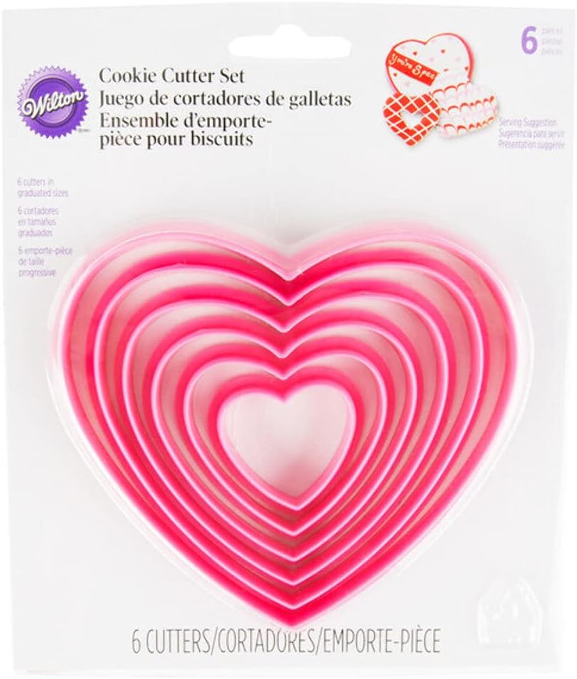 Wilton Nesting Heart Cutter Set 225-42 Inch