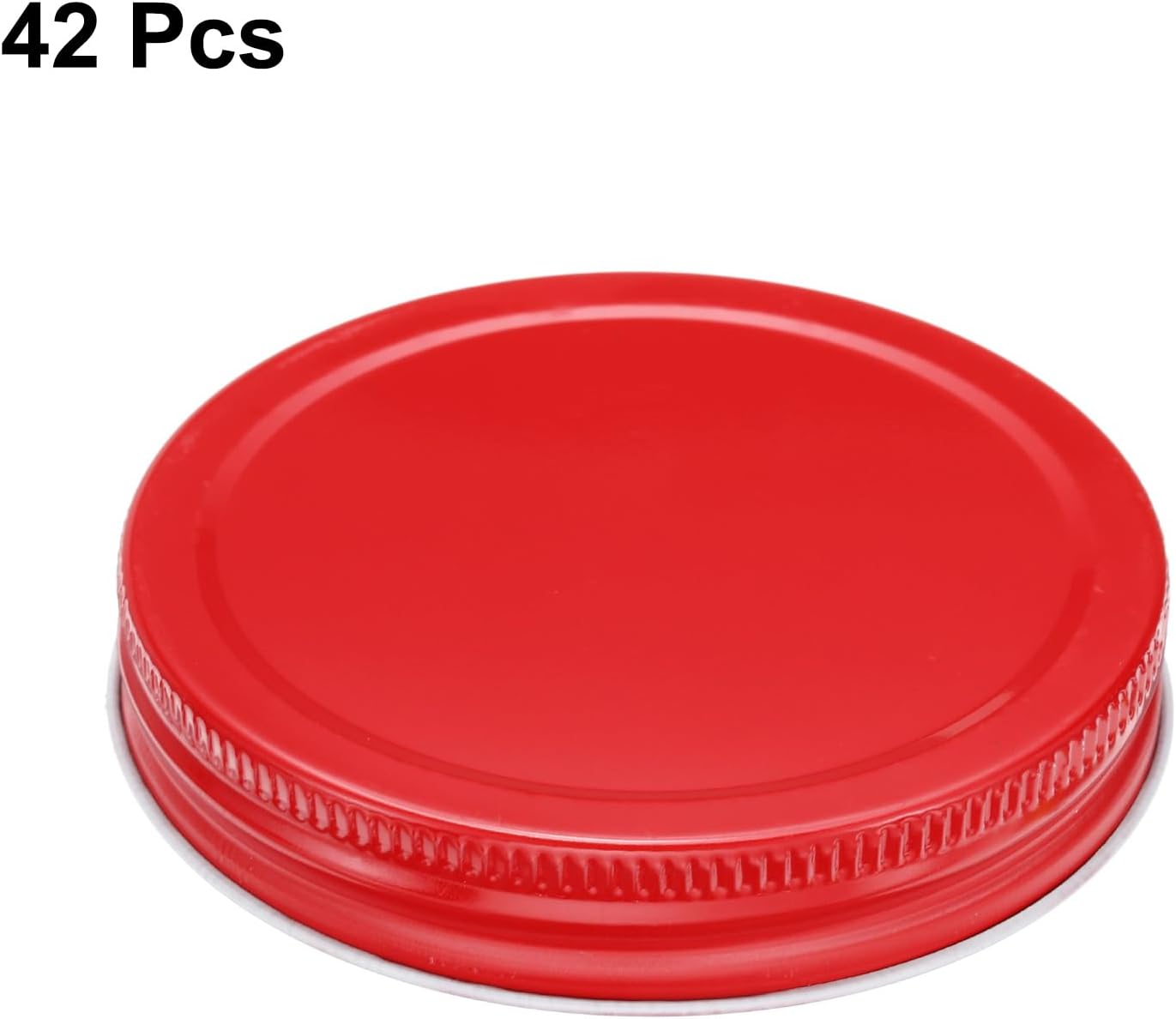 Uxcell 42pcs Red Regular Mouth Mason Jar Lids 70mm Airtight Leakproof Canning Covers