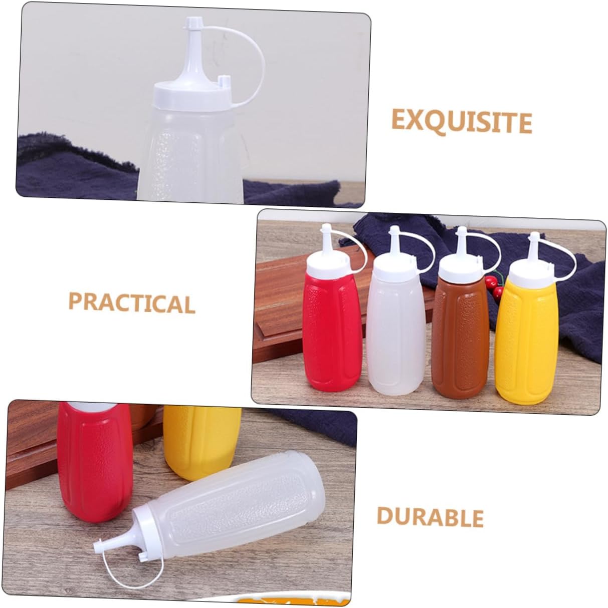 GRIRIW Jam Squeeze Bottle Lid for Condiments Salad Dressing