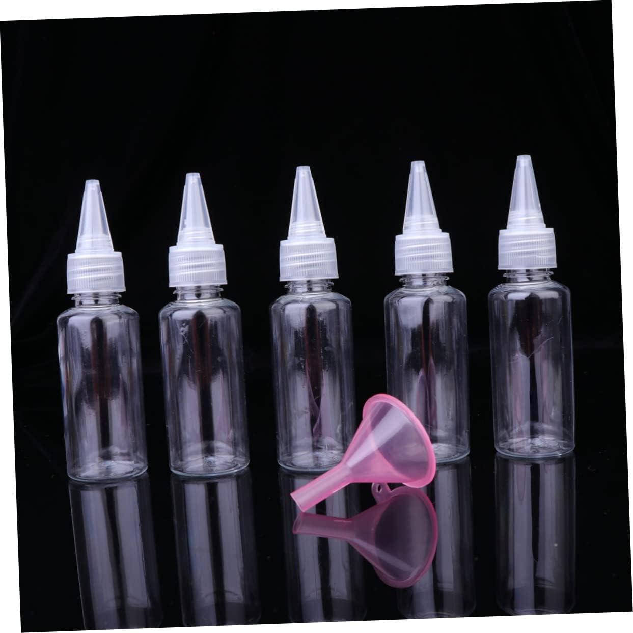 20pcs Plastic Squeeze Bottles with Cap and Lid