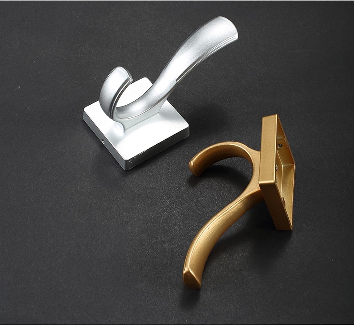 5-Piece Gold Wall Mounted Coat Hook Rack