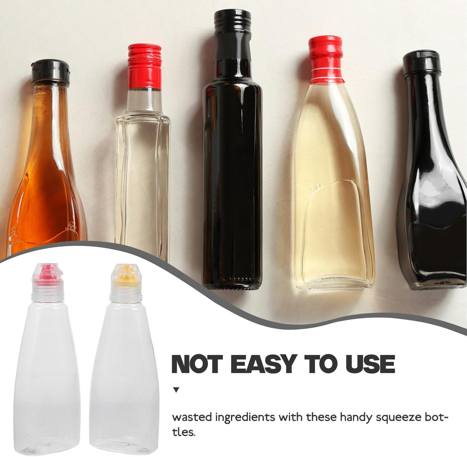 CLISPEED 4pcs Honey Squeeze Bottle Set