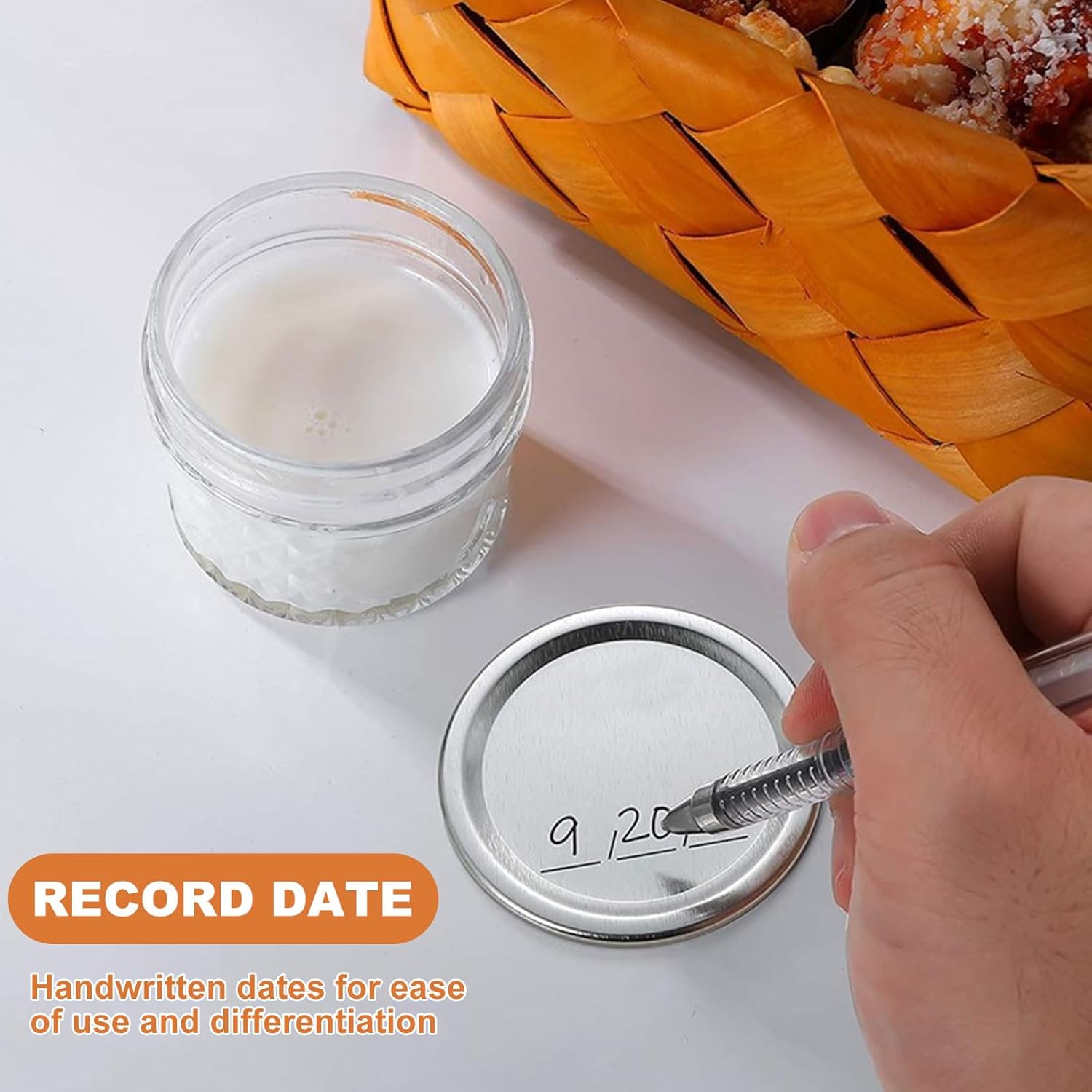 200 PCS Reusable Canning Jar Lids with Airtight Seal