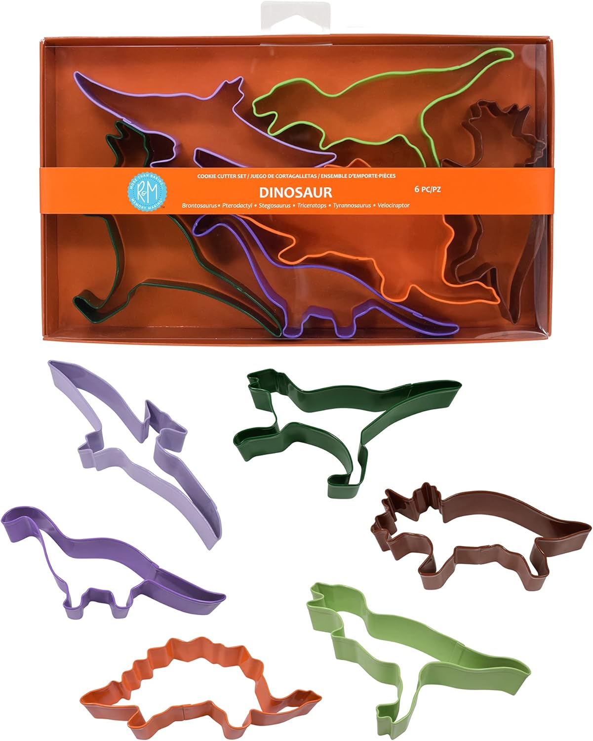 RM Dinosaur Cookie Cutters 6-Piece Set