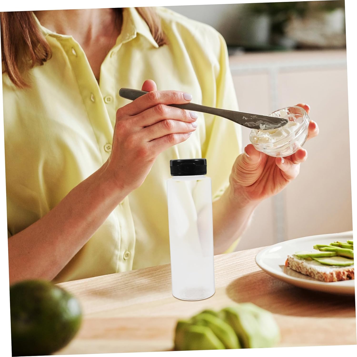 240ml PE Condiment Squeeze Bottles Set of 6