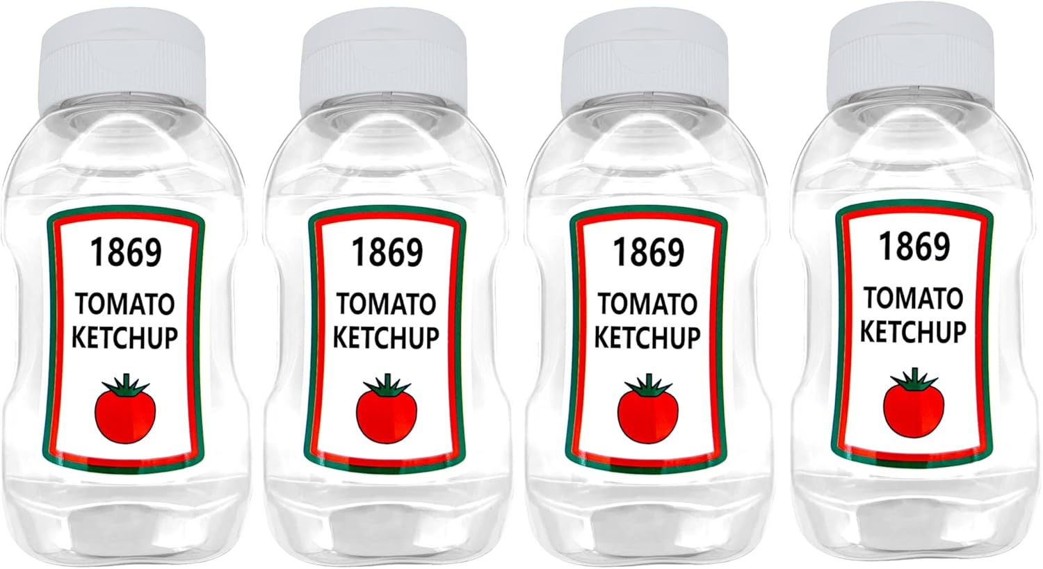 WXOIEOD 4 Pack Ketchup Squeeze Bottles 360ml