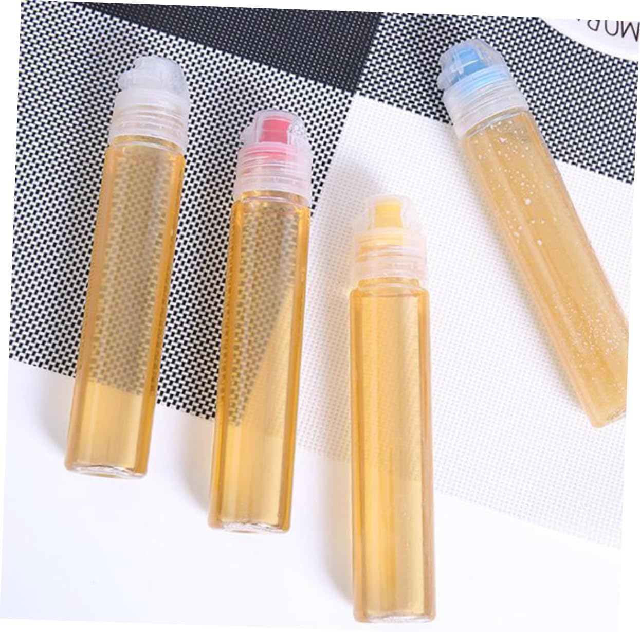 VOSAREA 4Pcs PVC Condiment Storage Bottles Set