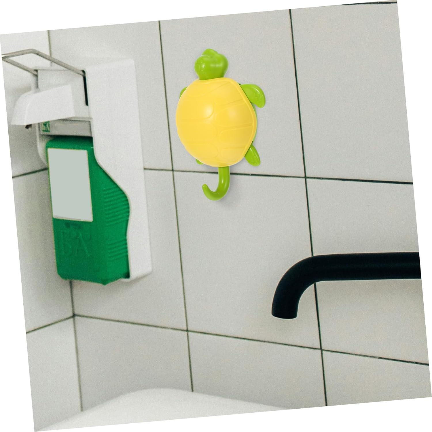 6pcs Adhesive Wall Hooks with Cute Turtle Design