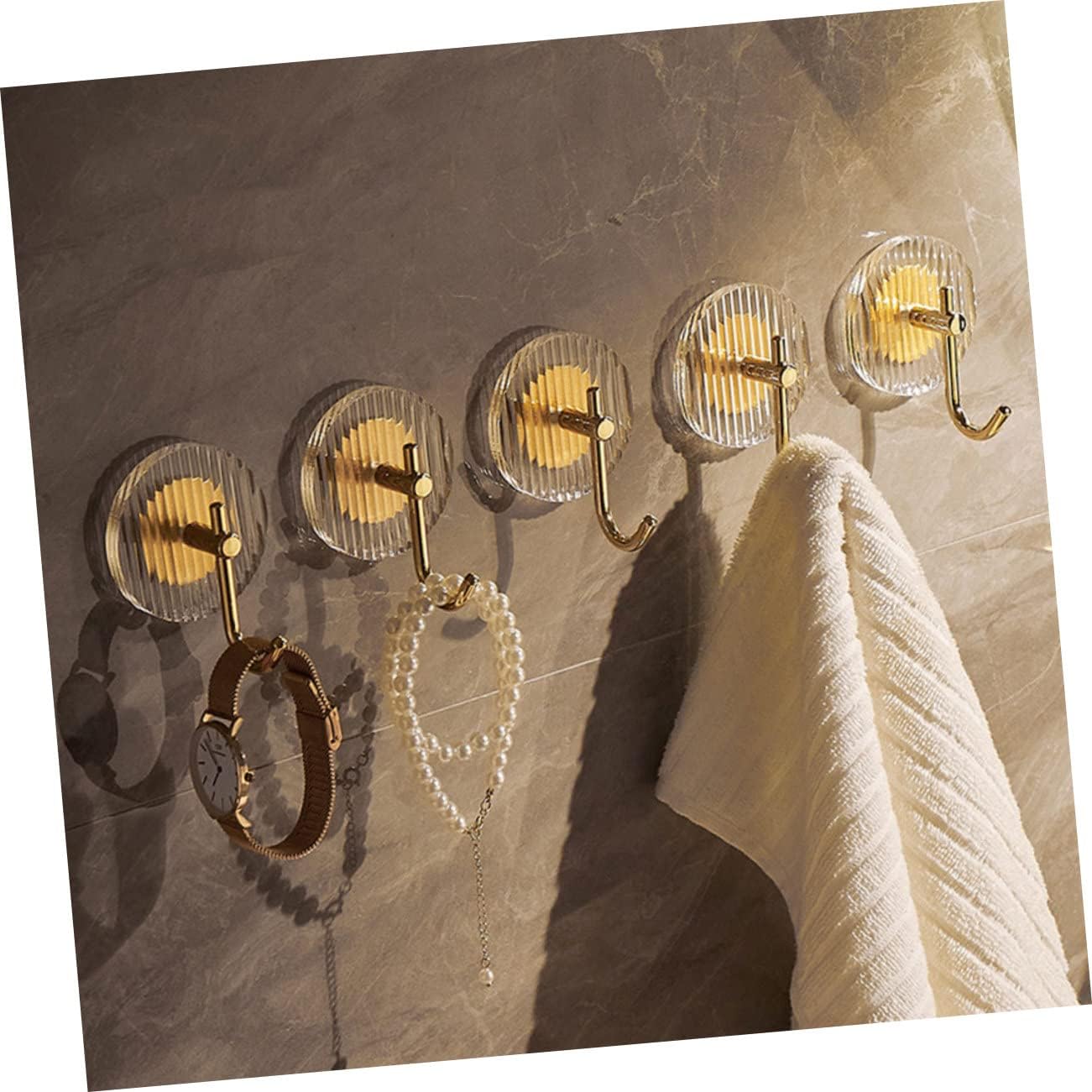 Cabilock Bathroom Towel Holder Hooks Wall Mount