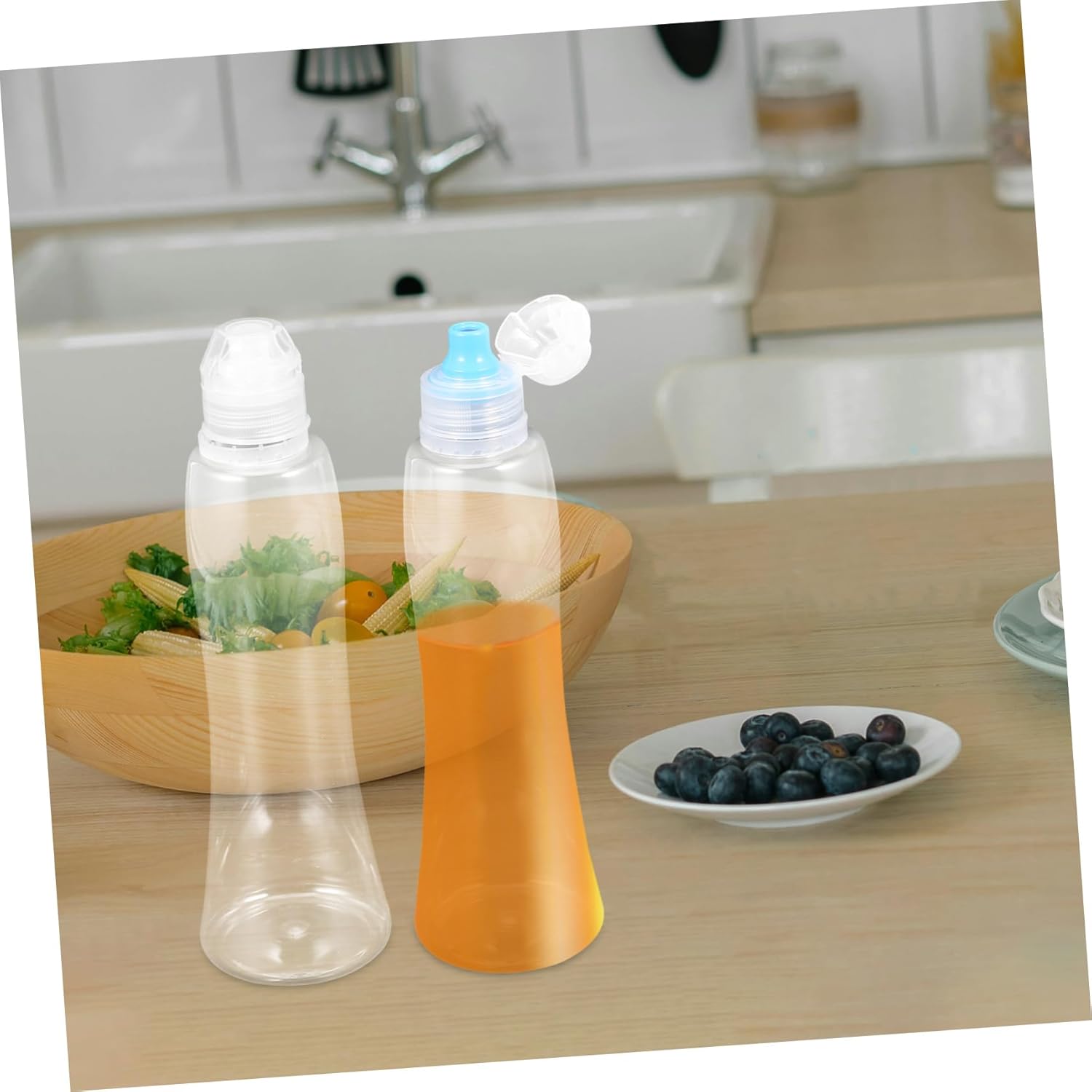 Gatuida 4 Pack Mini Condiment Squeeze Bottles