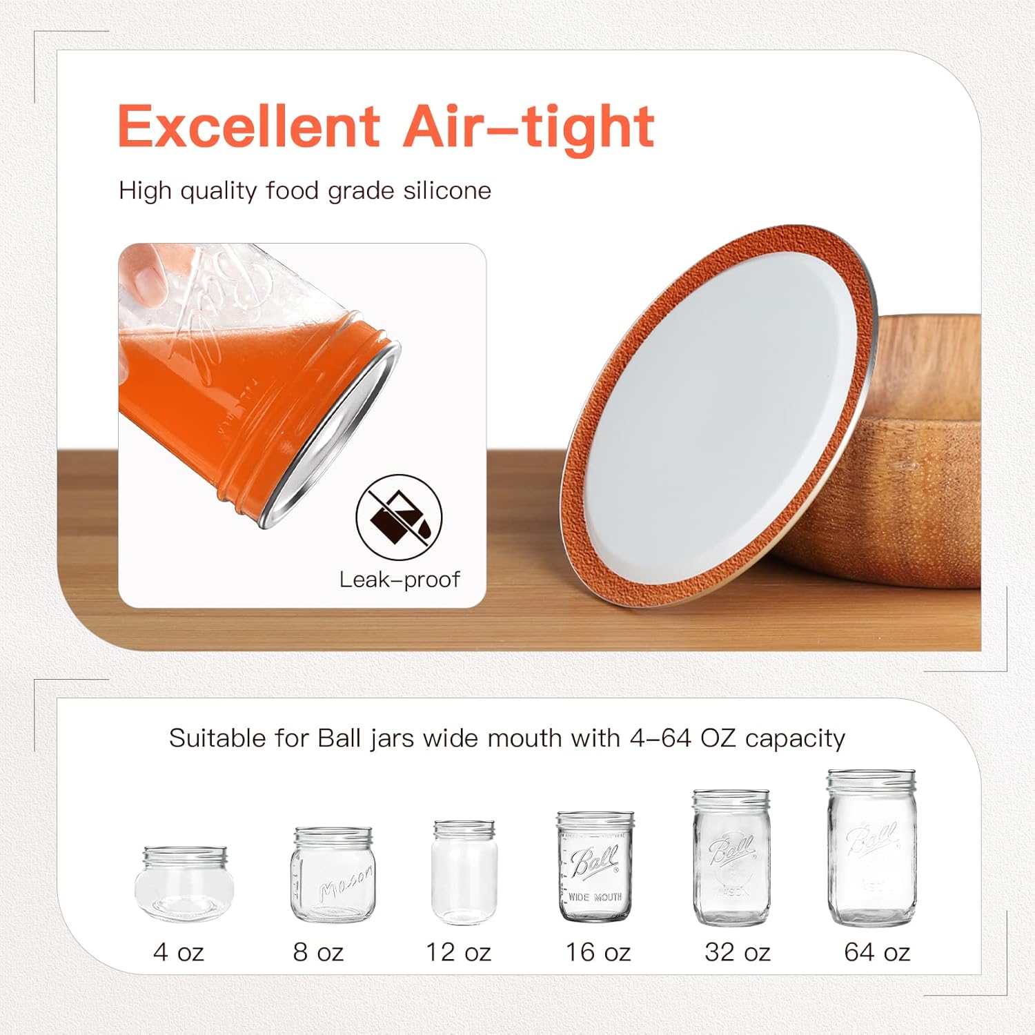 150PCS Regular Mouth Canning Lids No Rust