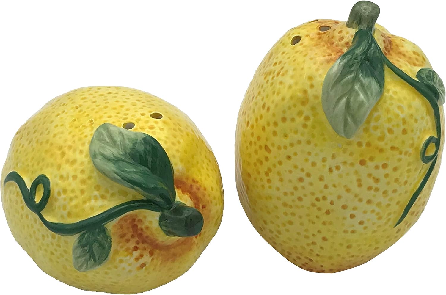 Certified International Citric Lemon Ceramic Salt Pepper Set 1