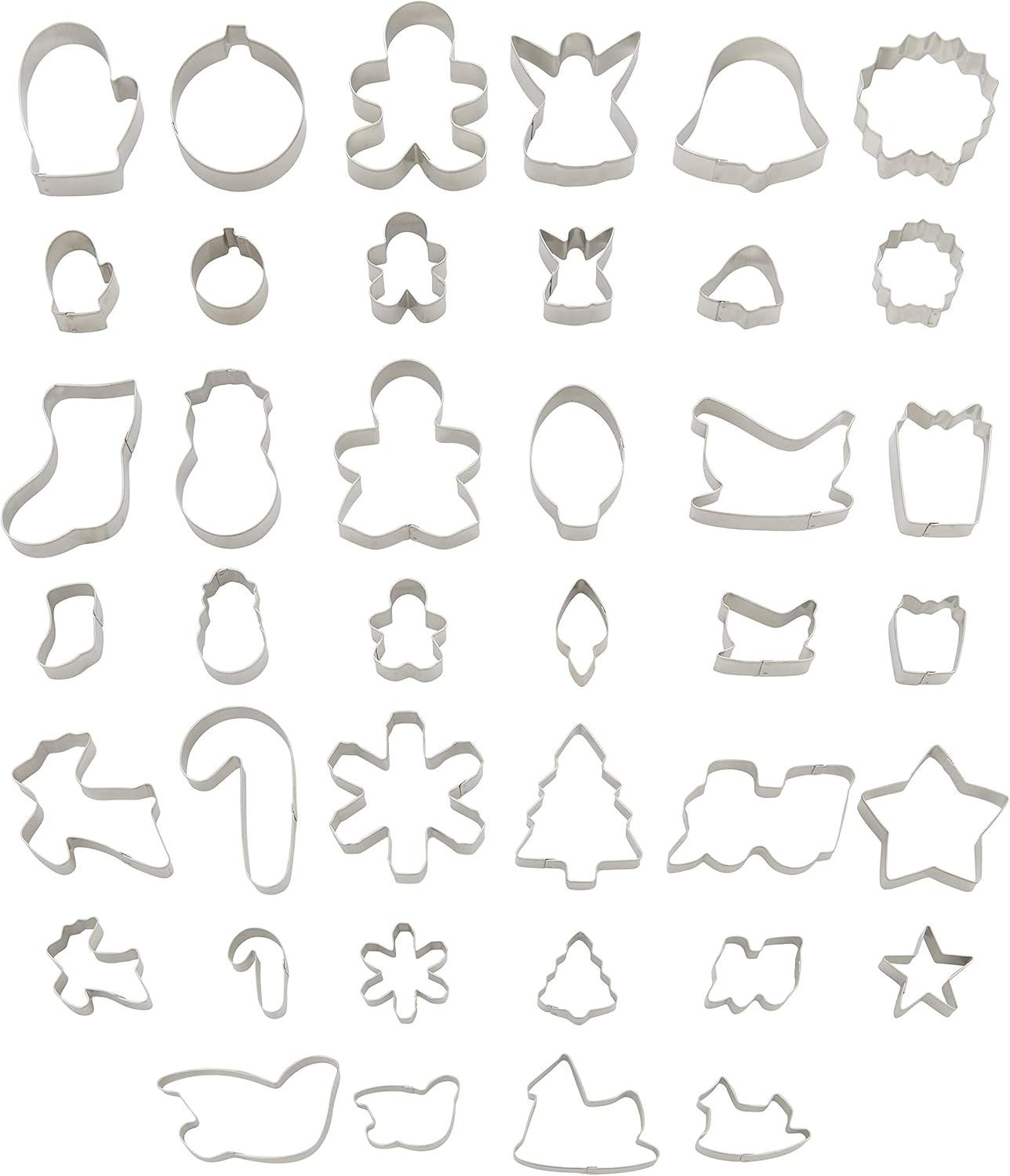 Wilton Christmas Cookie Cutter Set with Tub Set of 40