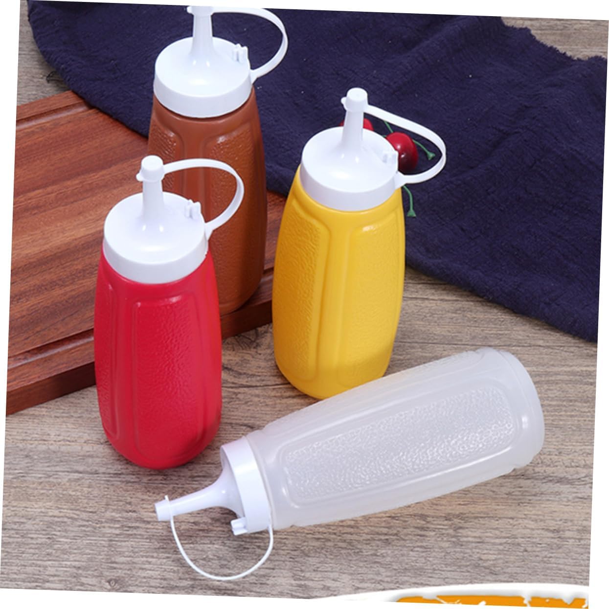 GRIRIW Jam Squeeze Bottle Lid for Condiments Salad Dressing