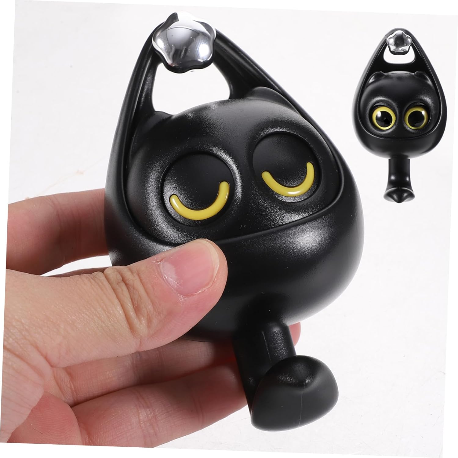 PRETYZOOM Cartoon Owl Wall Hook No Drill Key Coat Holder