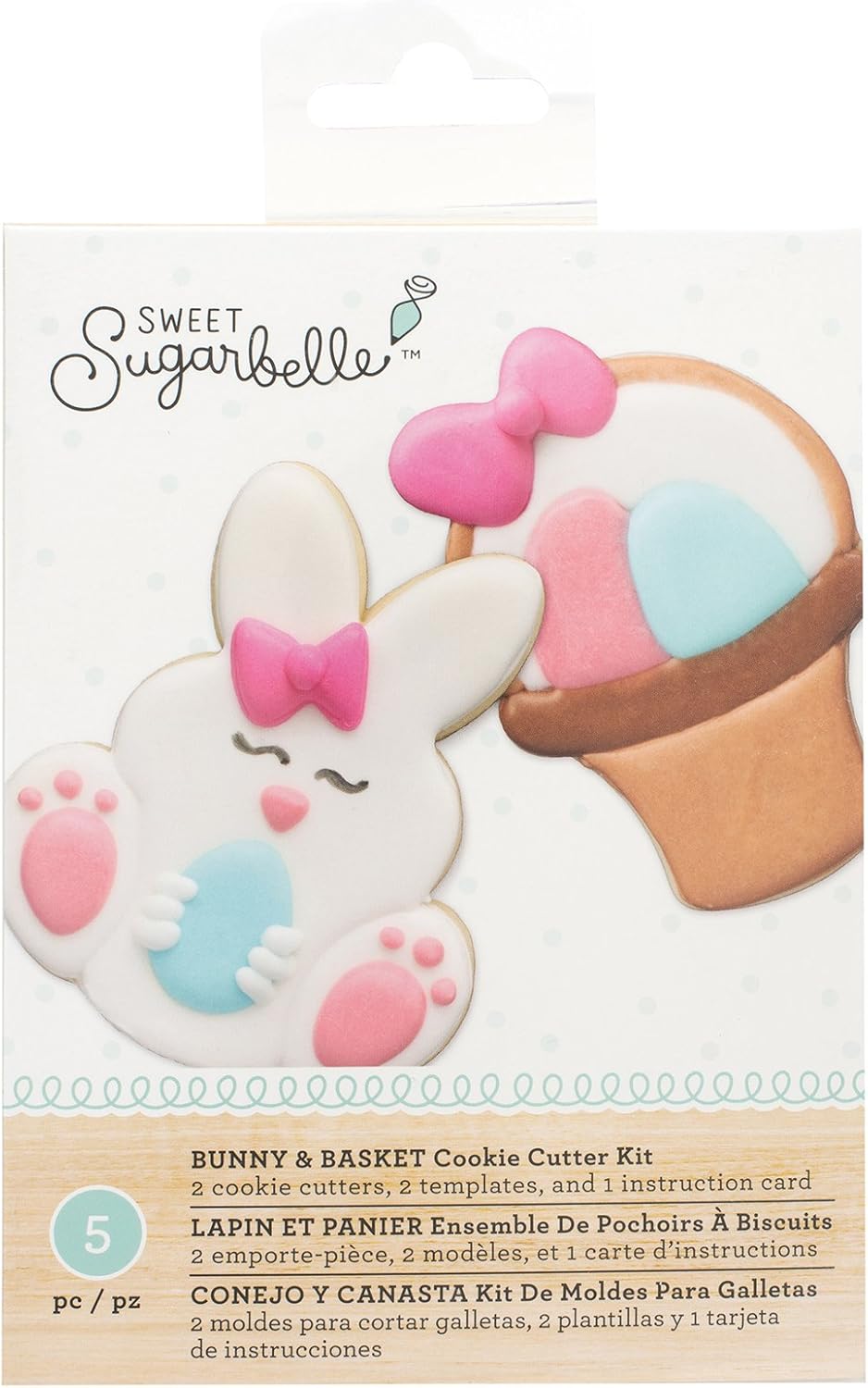 Sweet Sugarbelle Cookie Cutter Set 5P Bunny Basket Multi