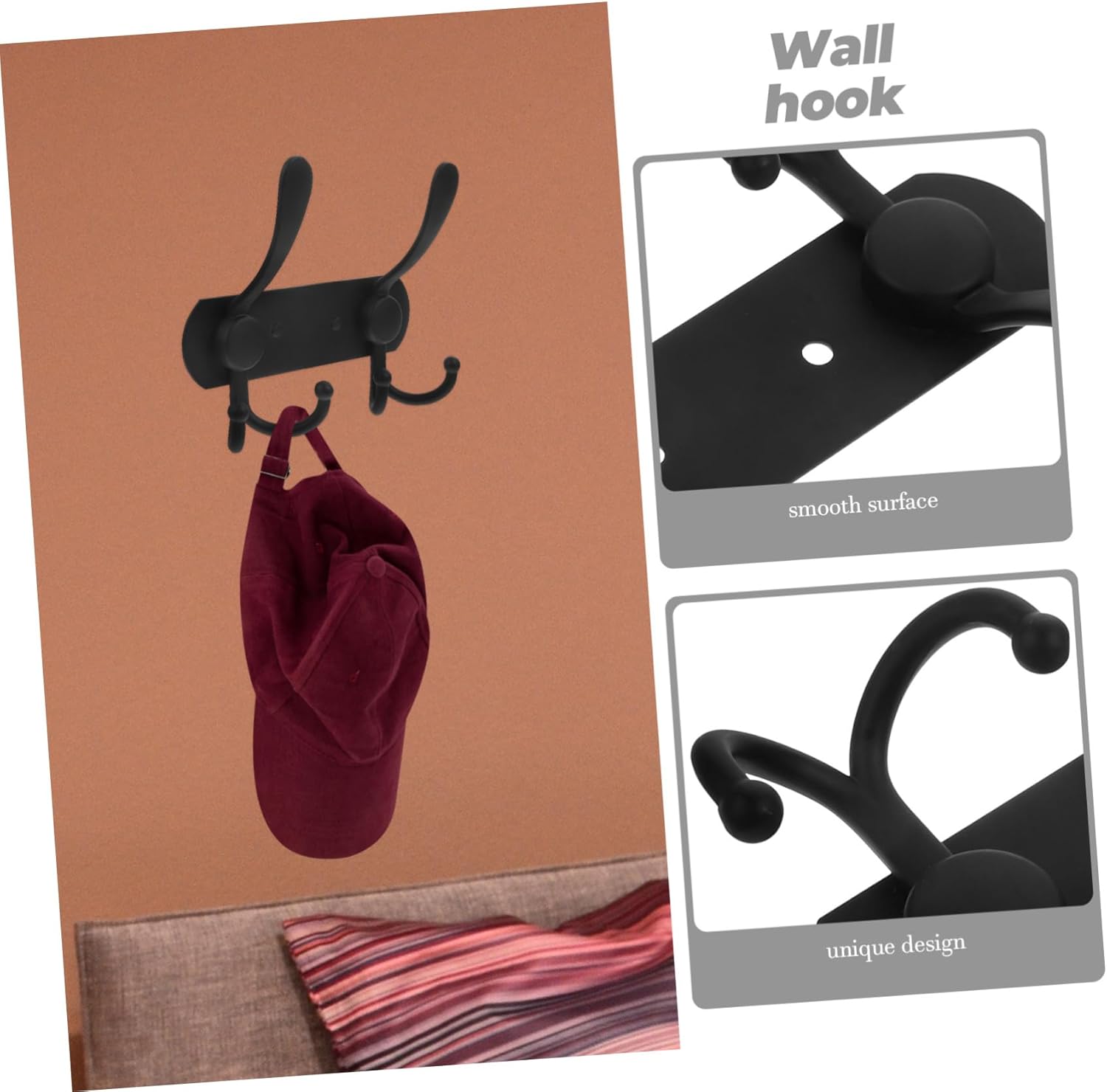 MAGICLULU Heavy Duty Wall Mounted Hooks Kit
