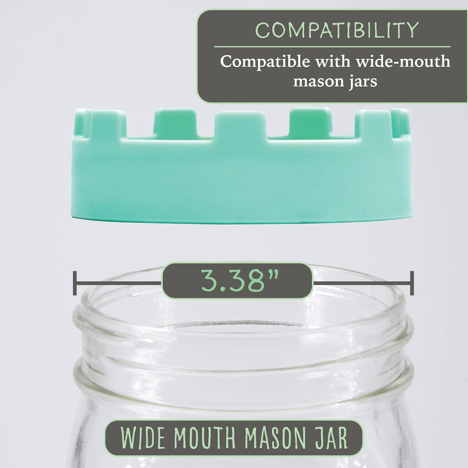 Elementi Sprouting Lids for Mason Jars Set of 2