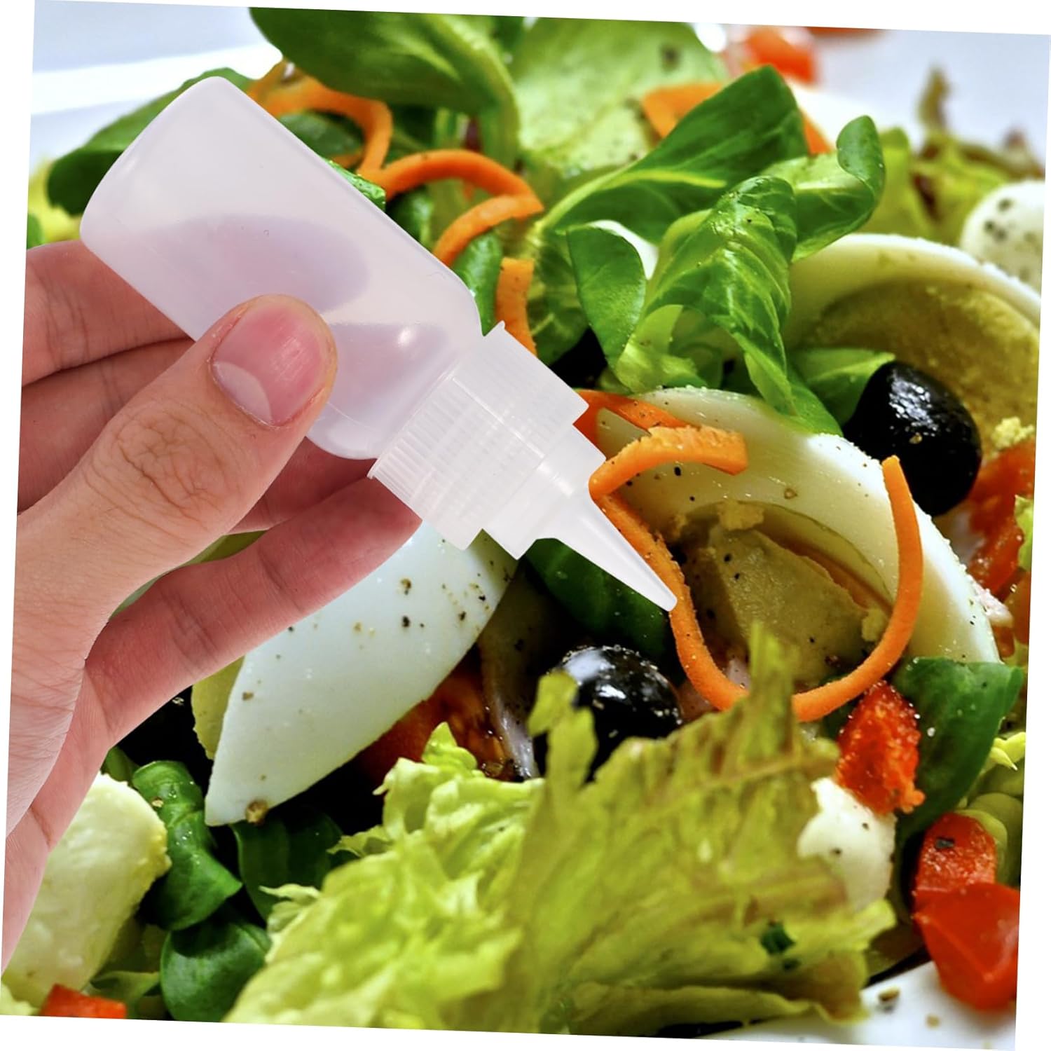 HOLIDYOYO 2pcs 30ml Condiment Squeeze Bottles