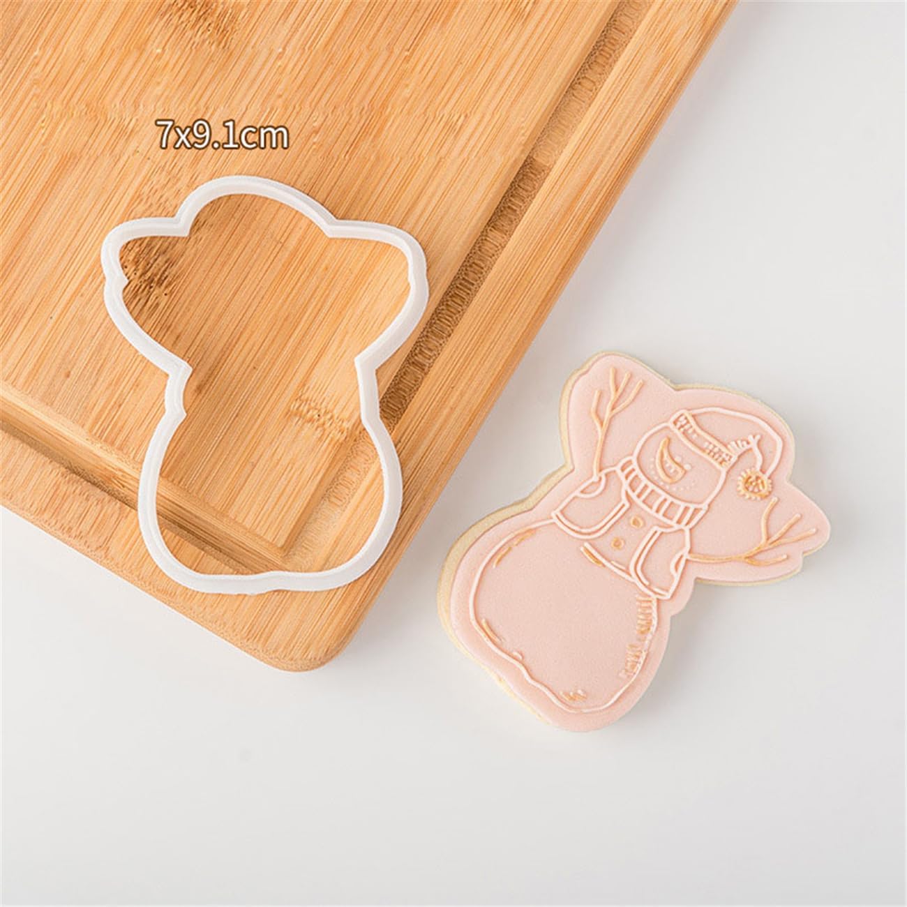 4PCS Plaque Frame Fondant Stamp Cookie Cutter Set for Baking and Crafting