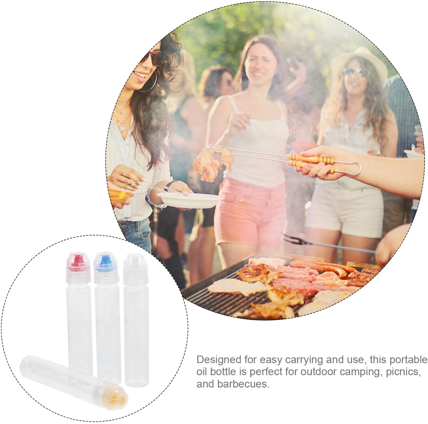 JECOMPRIS 4pcs Condiment Squeeze Bottles for Honey Oil Ketchup Salad Dressing