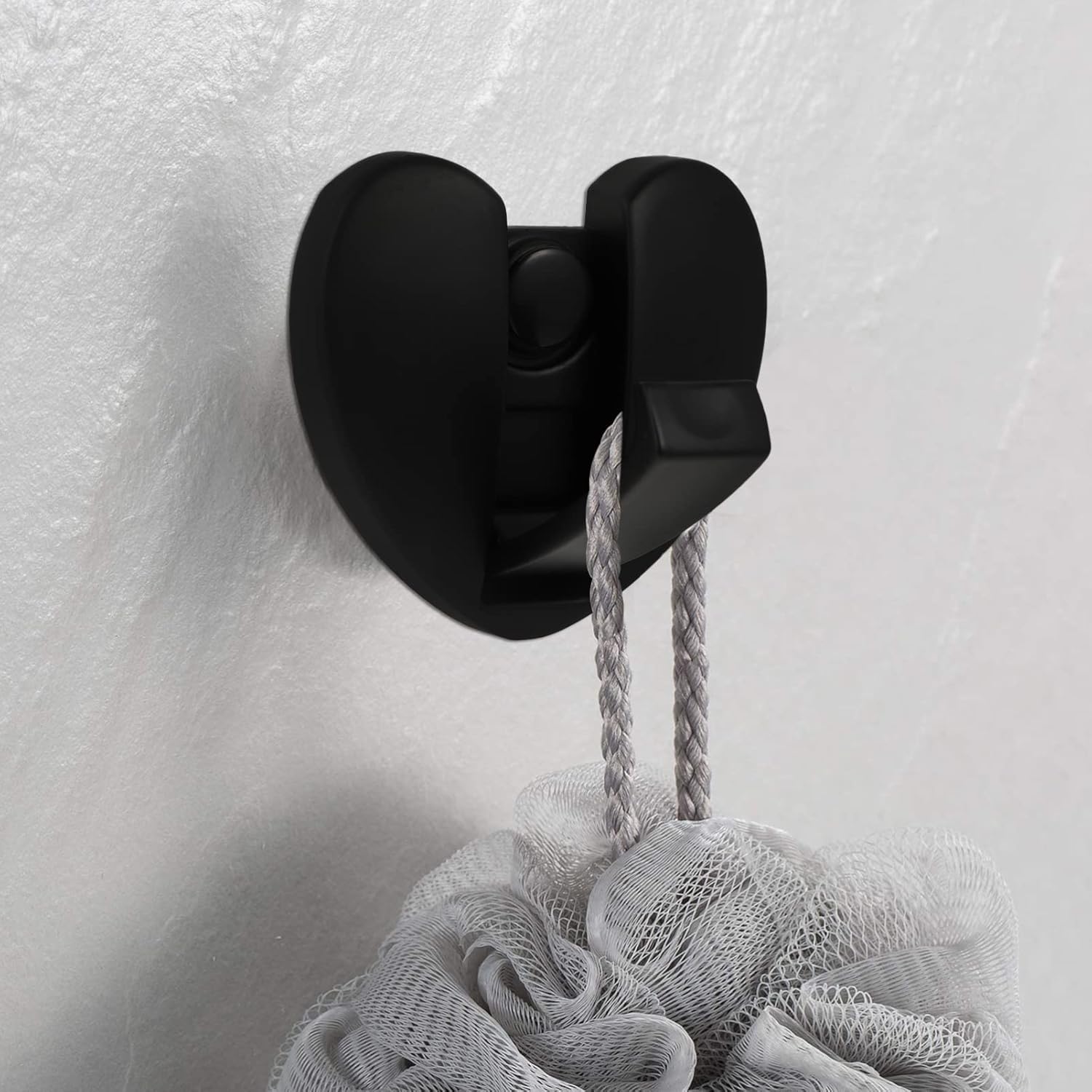 DOITOOL Heart Shape Decor Aluminum Foldable Wall Hooks