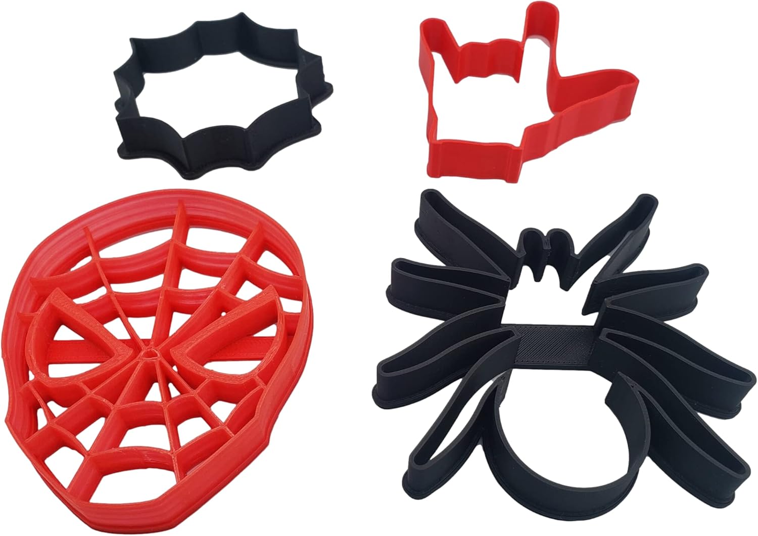 Hearts Treasure Spiderman Cookie Cutters 4 Pack
