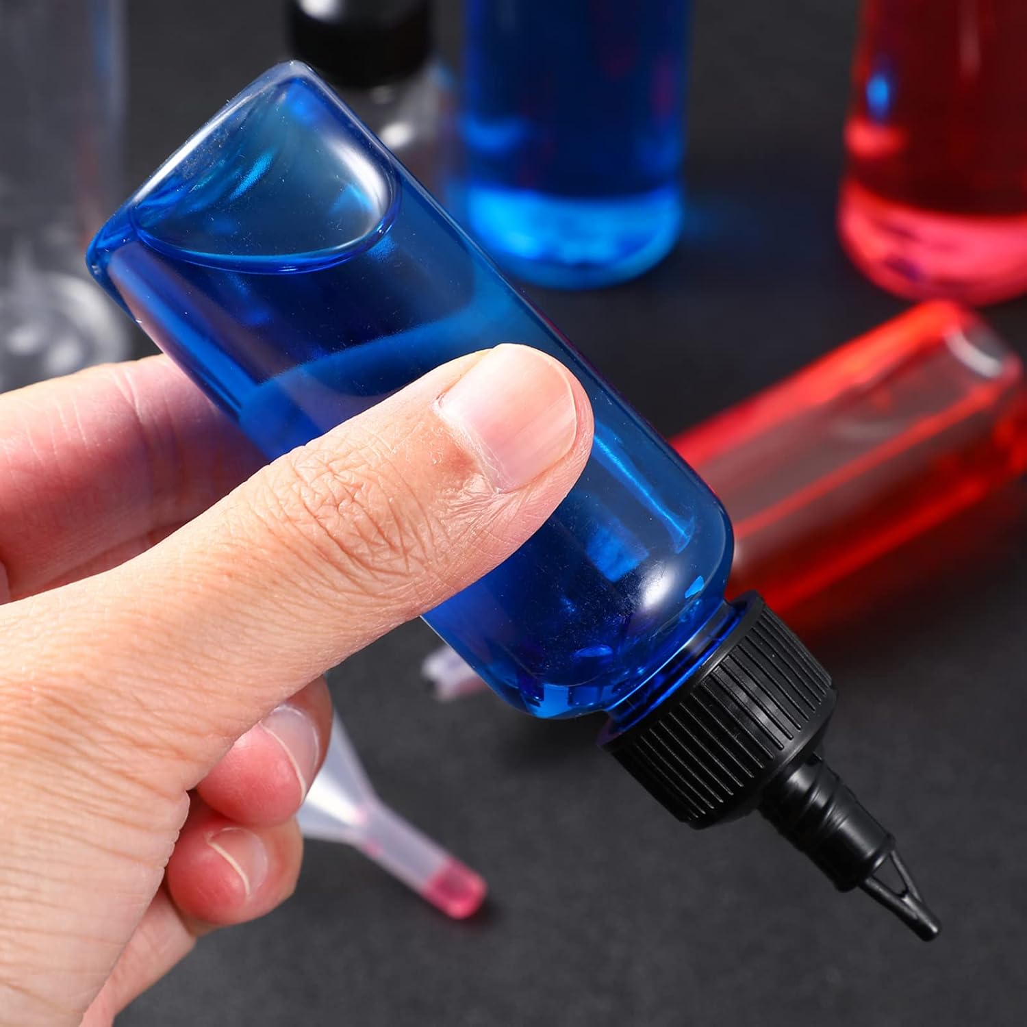 12 Pack Reusable Squeeze Bottles for Condiments