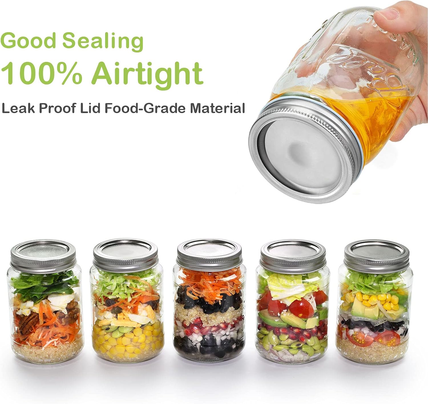 BenRain 100 Count Regular Mouth Canning Lids