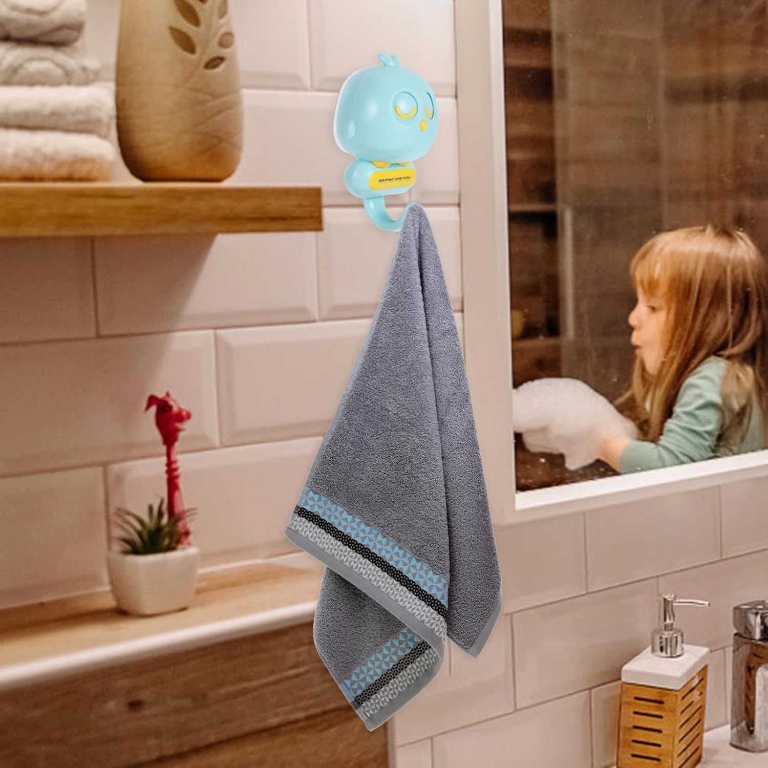 ABOOFAN Adorable Cartoon Wall Hook for Clothes and Towels 1