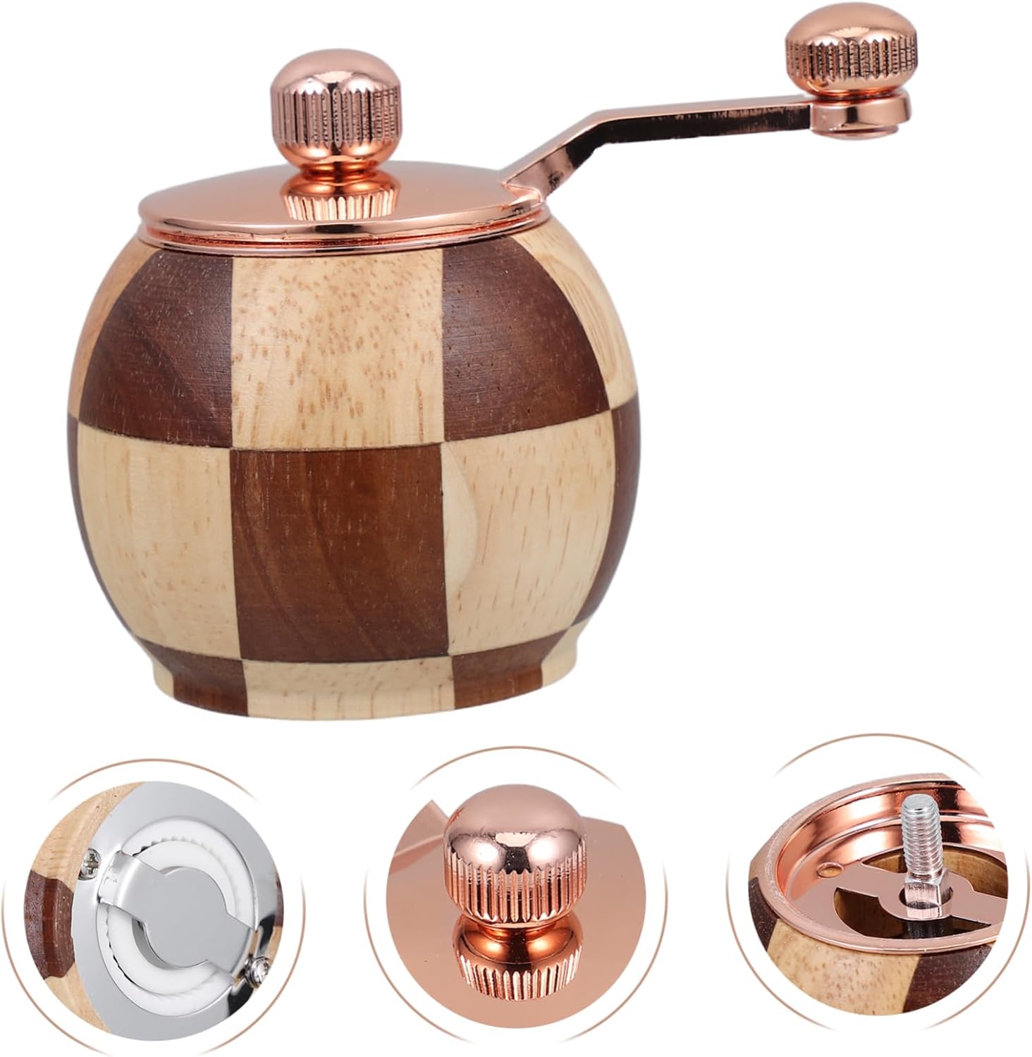Mikinona Modern Wooden Pepper Grinder Set