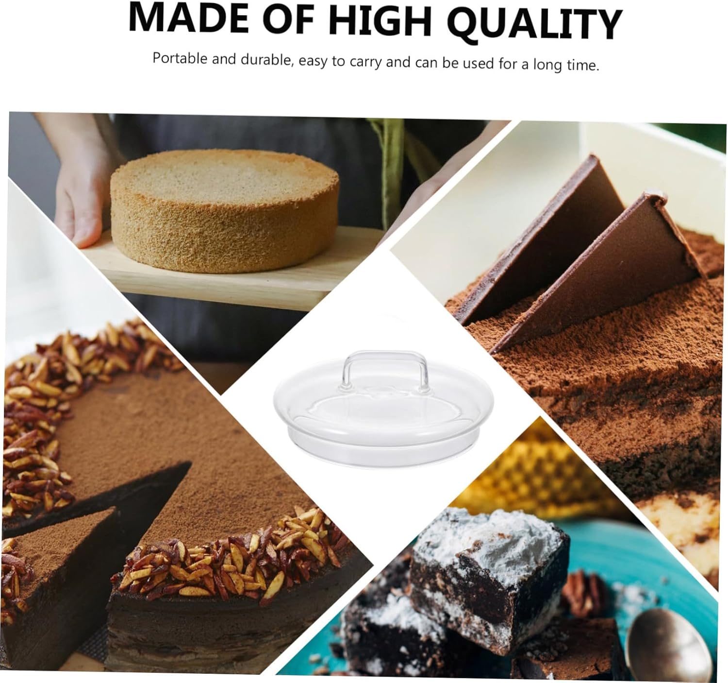GRADENEVE Airtight Glass Jar Lids 2 Pack Sturdy Easy to Clean