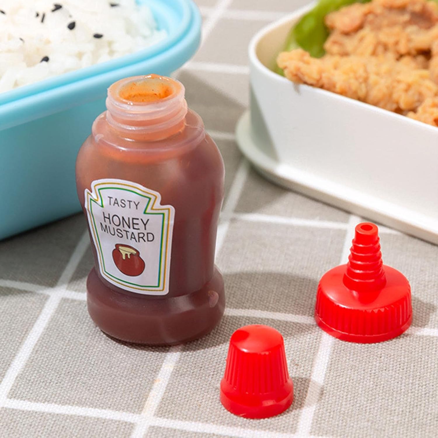 Kumprohu Ketchup Bottles Refillable Squeeze Jar for Condiments